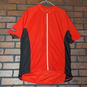 Bontrager Solstice Men's XL Red Full Zip Cycling Jersey Vented Pockets‎